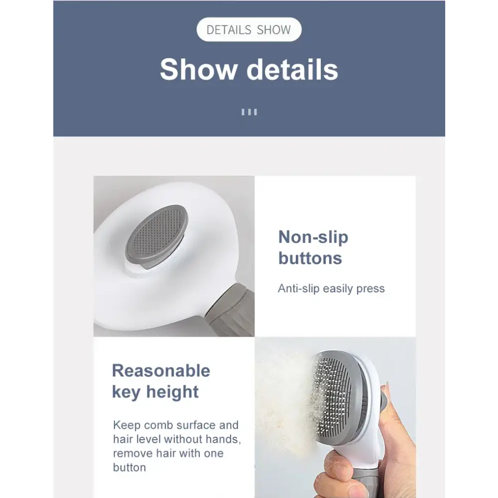 Long Hair Pet Grooming & Hair Remover Brush - pet brush
