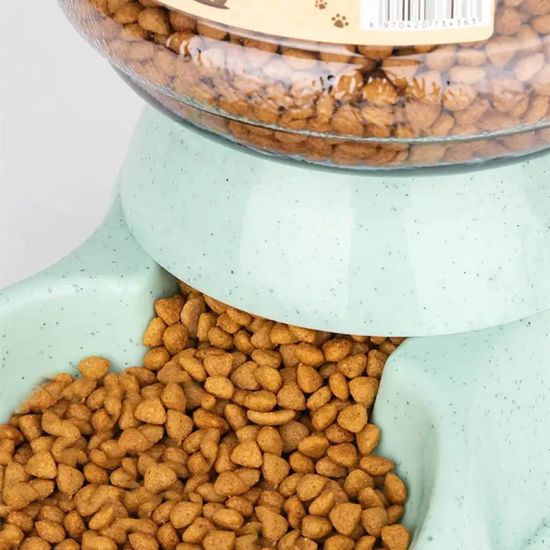 Pet Feeder Bowl with Automatic Water Dispenser - pet bowls