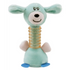 Pet Life Totty-Chew’ Plush and Rubber Squeaking Newborn Teething Cat and Dog Toy - Blue