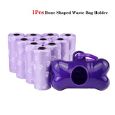 Pet Poop Bag Solid Color Printed Pet Garbage Bag Clean Poop Bag Dog Walking Portable Poop Bag For Dogs Litter