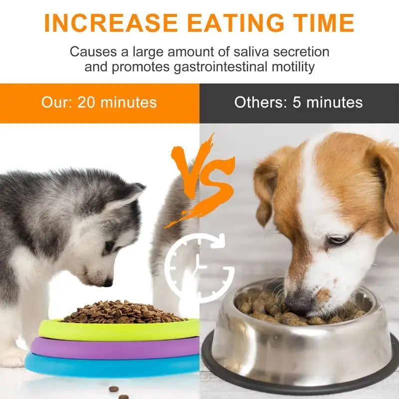 Pet Slow Food Feeder Interactive Toy for Anti Choking Bowl