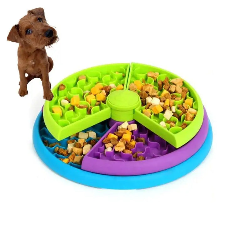 Pet Slow Food Feeder Interactive Toy for Anti Choking Bowl - Pet Supplies / Multi-color