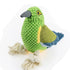 Pet Squeaky Toy Dog Toys Bite Resistant Plush Parrot Shaped Dog Rope Toys Chew Toy with Sound - Green