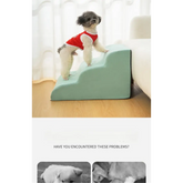 Pet Stairs & Ramp – Memory Foam Washable Cover - Pet stairs
