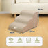 Pet Stairs & Ramp – Memory Foam Washable Cover - khaki-3 - Pet stairs