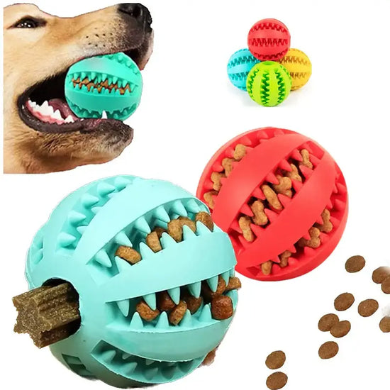 Pet Treat Dispensing Chew Ball - dog toys
