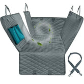 PETRAVEL Waterproof Dog Car Seat Hammock - GRAY / 63.8x60.2in / United States - pet car hammock