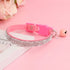 Pink Suede Rhinestone Cat Collar with Bell - XS / Pink - cat collar