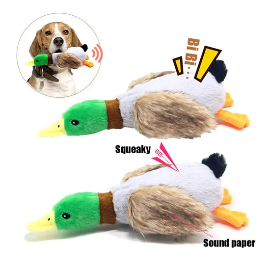 Plush Squeaky Duck Toy for Dogs - Duck - dog toys