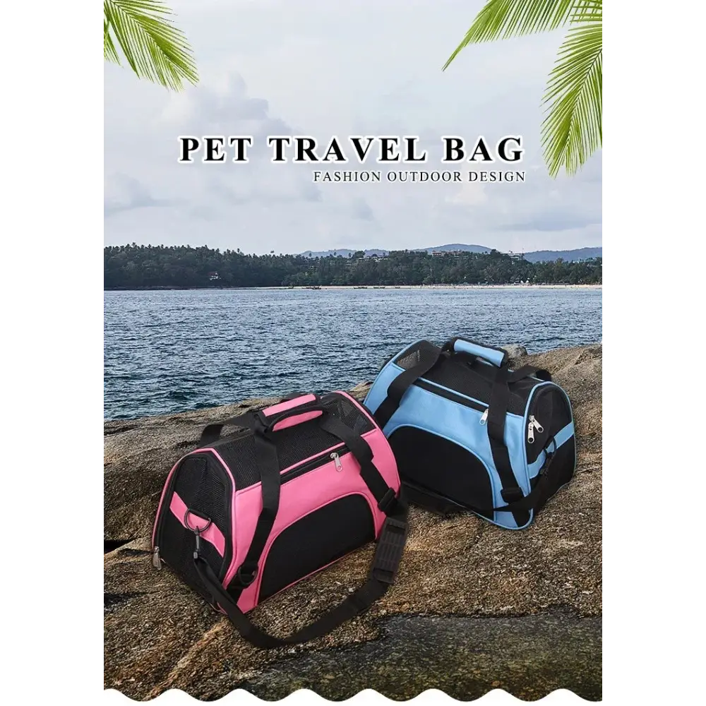 Portable Mesh Pet Travel Carrier Bag - cat carrier