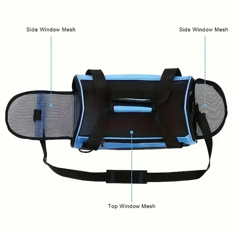 Portable Mesh Pet Travel Carrier Bag - cat carrier