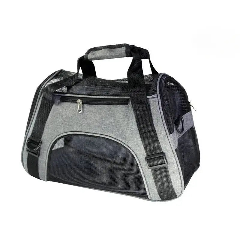 Portable Mesh Pet Travel Carrier Bag - Gray / M - cat carrier