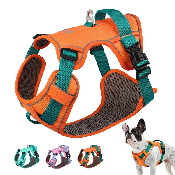 Reflective Mesh Dog Harness – Adjustable Vest - dog harness