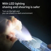 ROJECO Pet Hair Trimmer with LED Light - White / CHINA - dog hair trimmer