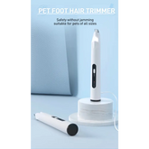 ROJECO Pet Hair Trimmer with LED Light - White / CHINA - dog hair trimmer