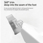 ROJECO Pet Hair Trimmer with LED Light - White / CHINA - dog hair trimmer