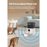 ROJECO Smart Feeder with Camera & Voice Control - 3L Camera Version - cat feeder
