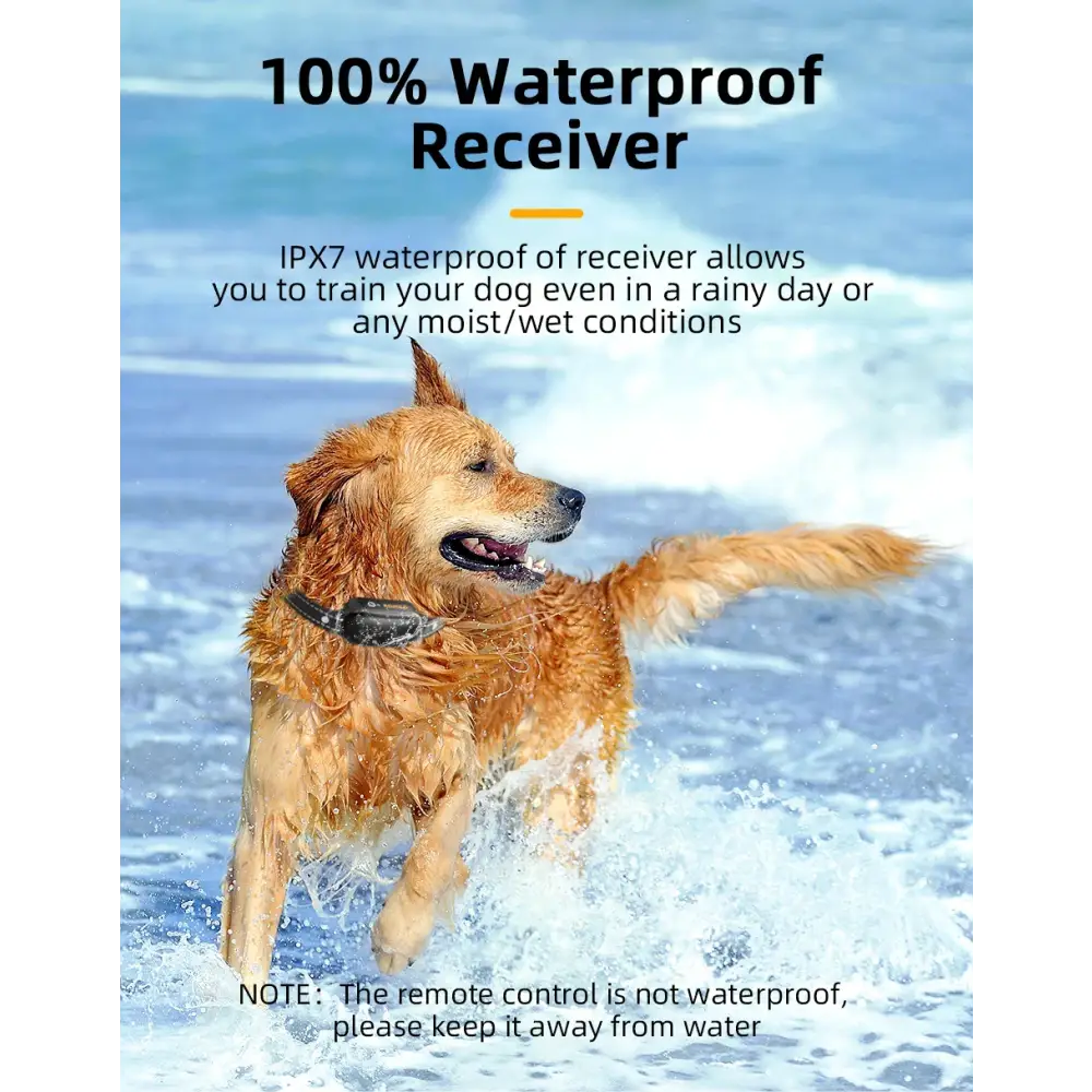 ROJECO Waterproof Dog Training Collar with Remote - Dog training collar
