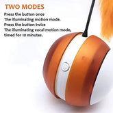 Rolling Pet Toys Interactive 360 Degree Automatic Self Rotating LED Light Sound Cat Chaser Ball Exercise