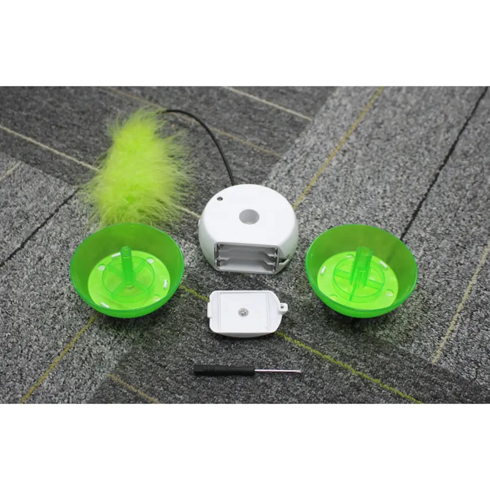 Rolling Pet Toys Interactive 360 Degree Automatic Self Rotating LED Light Sound Cat Chaser Ball Exercise