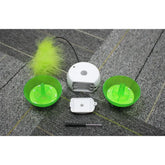 Rolling Pet Toys Interactive 360 Degree Automatic Self Rotating LED Light Sound Cat Chaser Ball Exercise