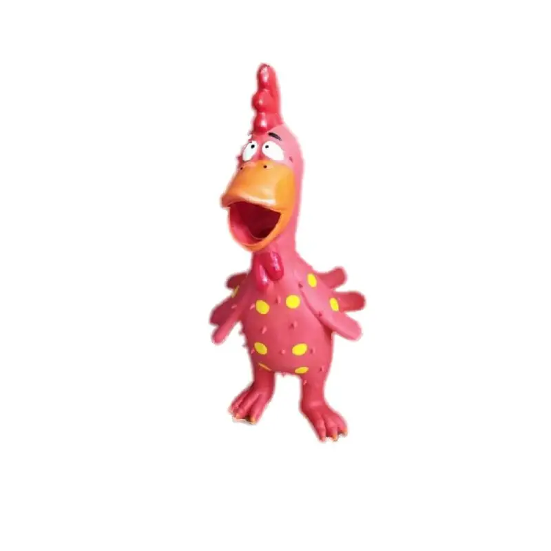 Pet Dog Toys Screaming Chicken Squeeze Sound Toy - Bite Resistant Dog Chew Toy - red