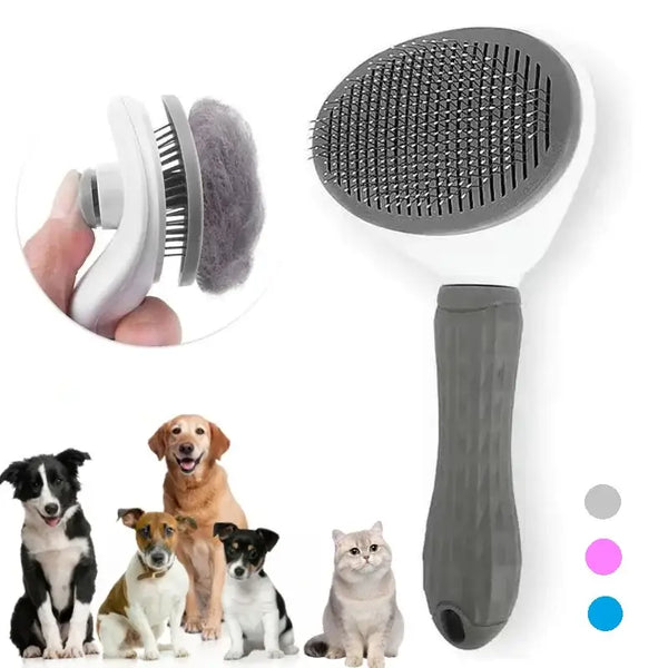 Self-Cleaning Pet Hair Removal Brush - Pet Hair Remover Brush