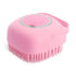 Silicone Pet Bath & Shampoo Brush – 80ml - pink - pet brush