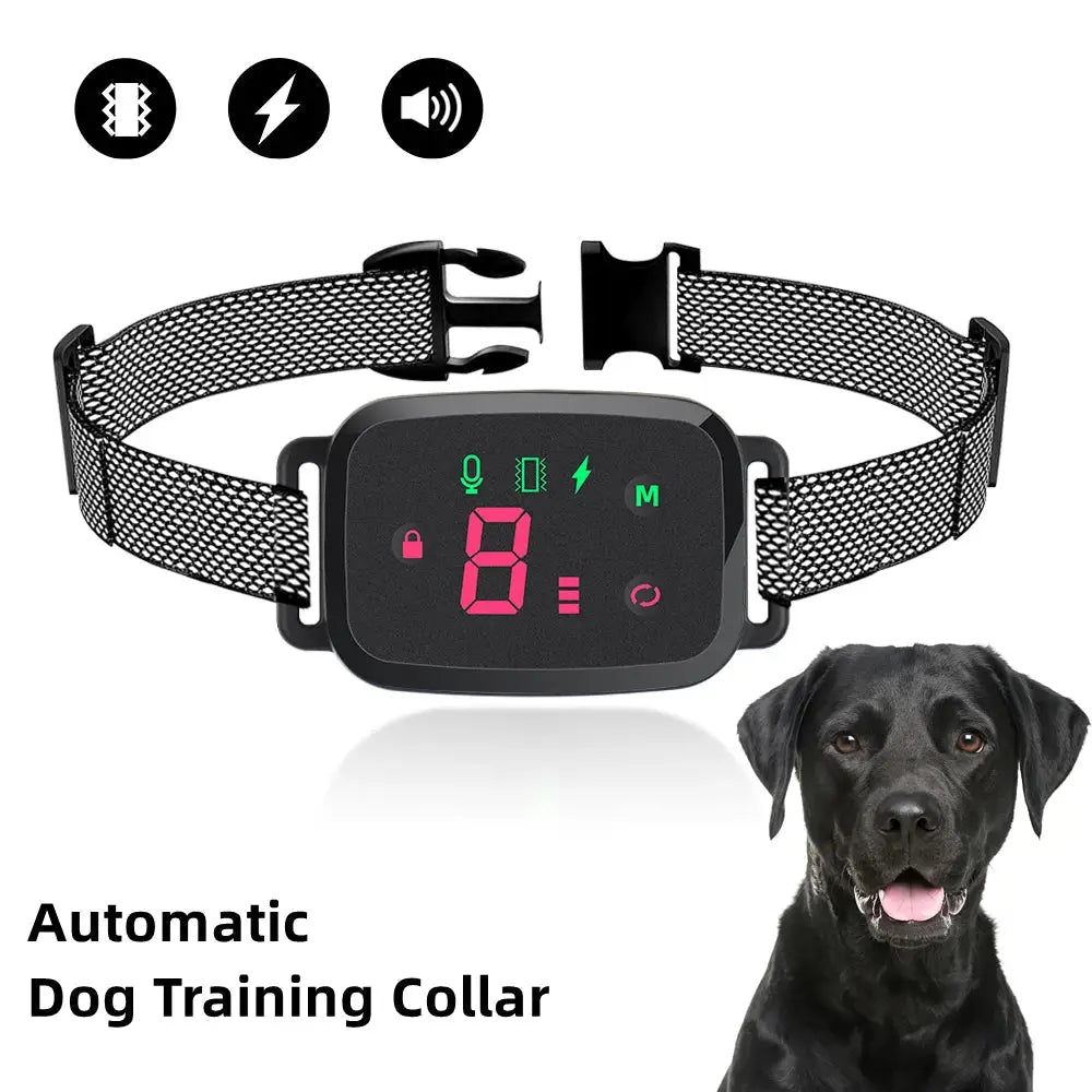 Smart Anti-Bark Dog Collar with HD Display - Dog training collar