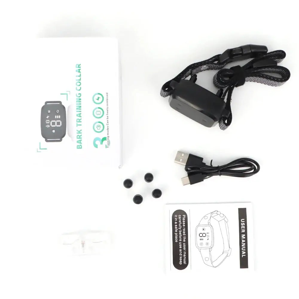 Smart Anti-Bark Dog Collar with HD Display - Dog training collar