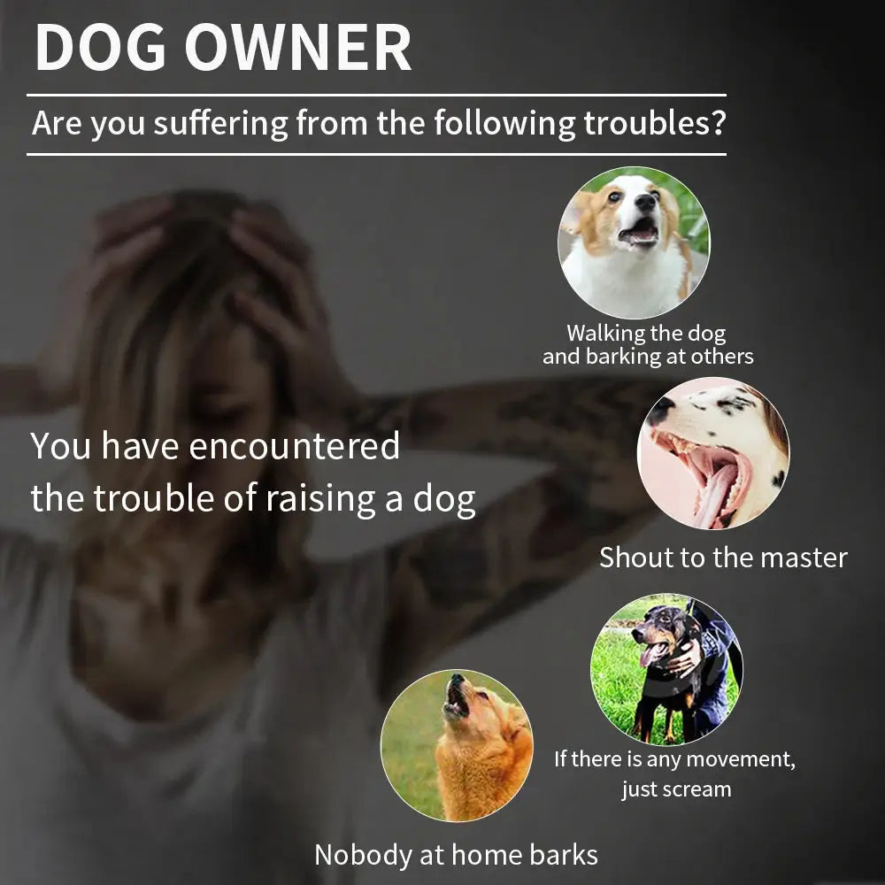 Smart Anti-Bark Dog Collar with HD Display - Dog training collar