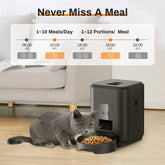 Smart Automatic Pet Feeder with Timer & Bowl - cat feeder