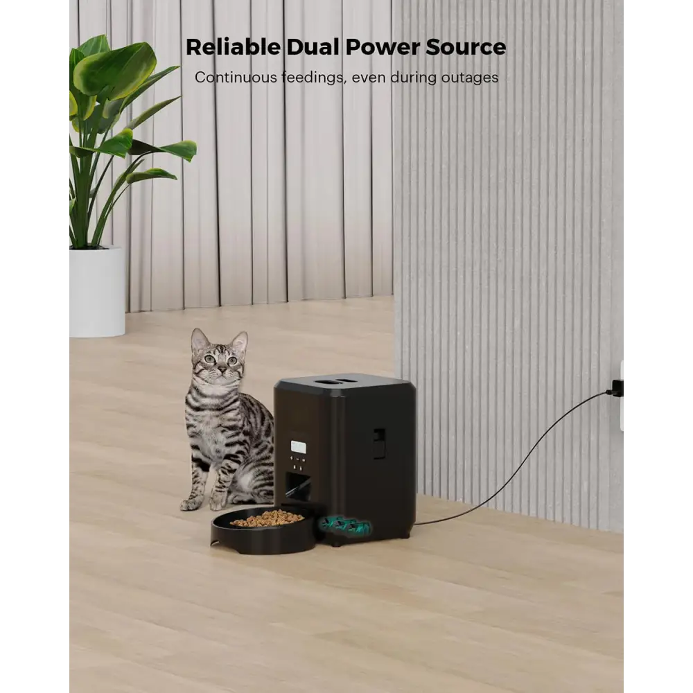 Smart Automatic Pet Feeder with Timer & Bowl - cat feeder
