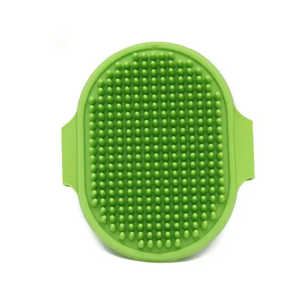 Soft Silicone Pet Bath & Grooming Brush - green - CAT GROOMING BRUSH
