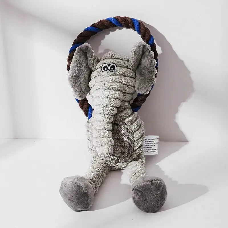 Squeaky Plush Dog Toy – Bite-Resistant & Interactive - dog toys