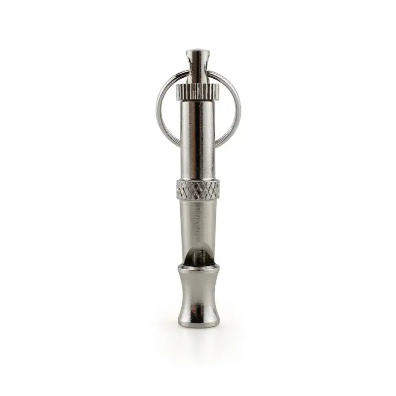 Stainless Steel Dog Training Whistle – Adjustable Bark Control - Silver - Pet training whistle
