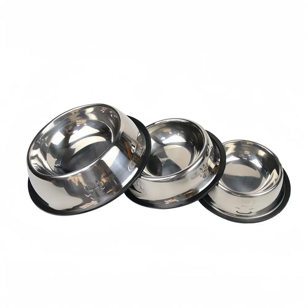 Stainless Steel Pet Feeding Bowl – 6 Sizes - pet bowls