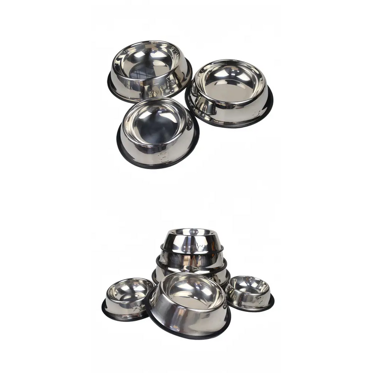 Stainless Steel Pet Feeding Bowl – 6 Sizes - pet bowls