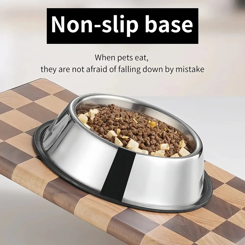 Stainless Steel Pet Feeding Bowl – 6 Sizes - pet bowls