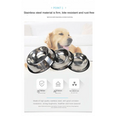 Stainless Steel Pet Feeding Bowl – 6 Sizes - pet bowls