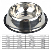 Stainless Steel Pet Feeding Bowl – 6 Sizes - pet bowls