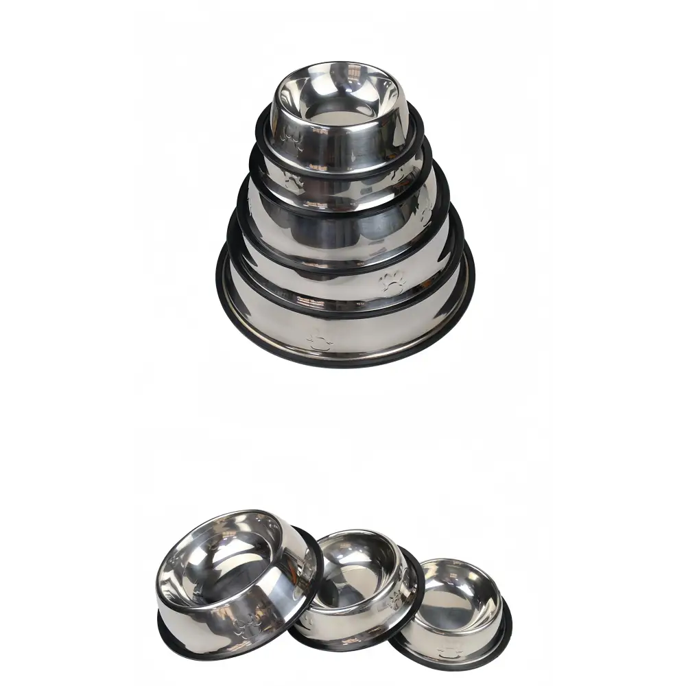 Stainless Steel Pet Feeding Bowl – 6 Sizes - pet bowls