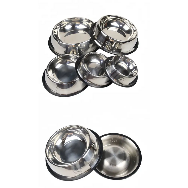 Stainless Steel Pet Feeding Bowl – 6 Sizes - pet bowls