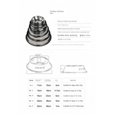 Stainless Steel Pet Feeding Bowl – 6 Sizes - pet bowls