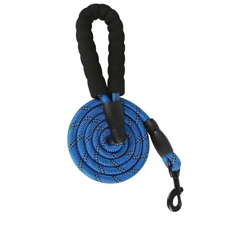 Strong Dog Leash Pet Leashes Reflective Leash For Big Small Medium Dog Leash Drag Pull Tow Golden Retriever - Blue