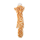 Stuffing-Free Plush Dog Toy – Squeaky & Crinkle Sound - giraffe - dog toys