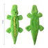 Stuffing-Free Plush Dog Toy – Squeaky & Crinkle Sound - Green Crocodile - dog toys