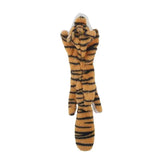 Stuffing-Free Plush Dog Toy – Squeaky & Crinkle Sound - tiger - dog toys