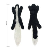 Stuffing-Free Plush Dog Toy – Squeaky & Crinkle Sound - dog toys