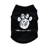 Summer Security Vest Shirt for Small Pets - Black Paw / XS-suit 0.6-1.2kg / CHINA - dog clothing